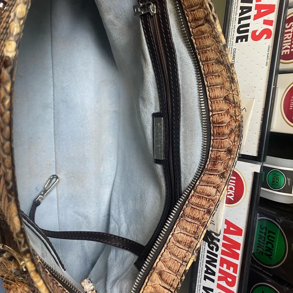 Lamberston Truex Python Handbag - Picture 5 of 6